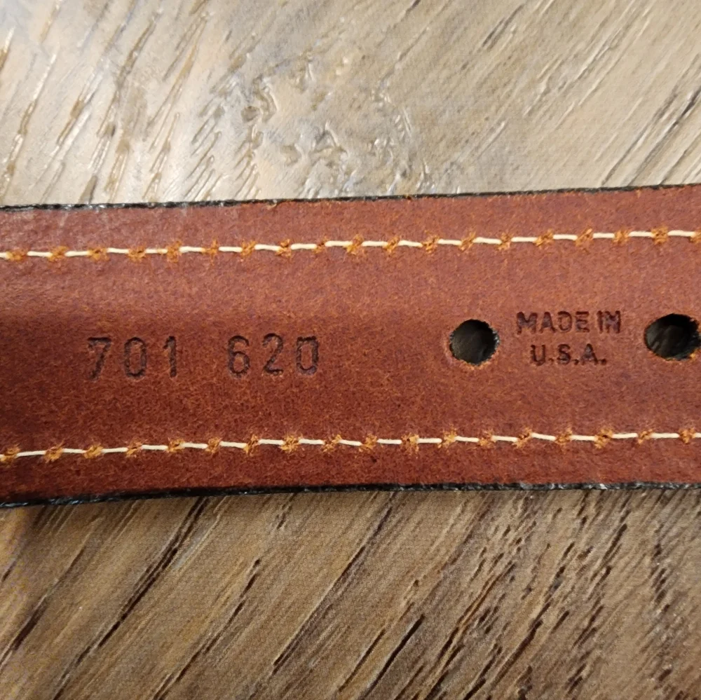 Vintage 90s Y2K Tommy Hilfiger Belt Surplus Style Brass Buckle USA Men's size 34